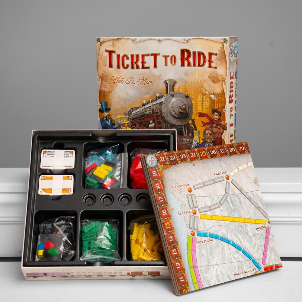 Ticket to Ride Board Game Days of Wonder Strategy Train Adventure Board Game